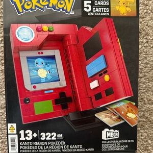 Mega Pokémon Kanto Pokédex Building Set - Vibrant Red